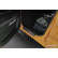 Molduras de umbral de puerta de acero inoxidable negro aptas para Ford Ranger VI 2022- 'Lines' - 4 piezas
