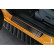 Molduras de umbral de puerta de acero inoxidable negro aptas para Ford Ranger VI 2022- 'Lines' - 4 piezas, Miniatura 2