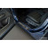 Molduras de umbral de puerta de acero inoxidable negro aptas para Honda CR-V VI (RS_) 2023- - 'Líneas' - 4 piez