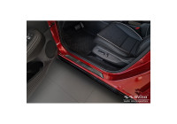 Molduras de umbral de puerta de acero inoxidable negro aptas para Honda ZR-V (RZ4) 2023- - 'Líneas' - 4 piezas