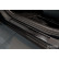 Molduras de umbral de puerta de acero inoxidable negro aptas para Hyundai Kona II 2023- - 'Líneas' - 4 piezas, Miniatura 2
