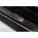 Molduras de umbral de puerta de acero inoxidable negro aptas para Nissan Leaf II 2017- - 'Líneas' - 4 piezas, Miniatura 3