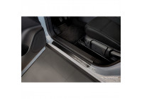 Molduras de umbral de puerta de acero inoxidable negro aptas para Nissan Qashqai III 2021- - 'Edición especial'