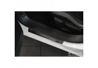 Molduras de umbral de puerta de acero inoxidable negro aptas para Opel Mokka 2020- - 'Edición especial' - 4 pie