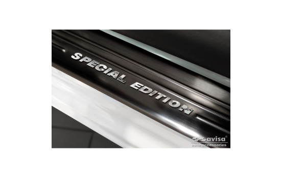Molduras de umbral de puerta de acero inoxidable negro aptas para Opel Mokka 2020- - 'Edición especial' - 4 pie, Imagen 3