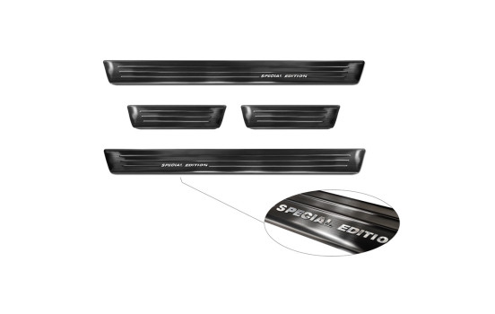 Molduras de umbral de puerta de acero inoxidable negro aptas para Opel Mokka 2020- - 'Edición especial' - 4 pie, Imagen 5