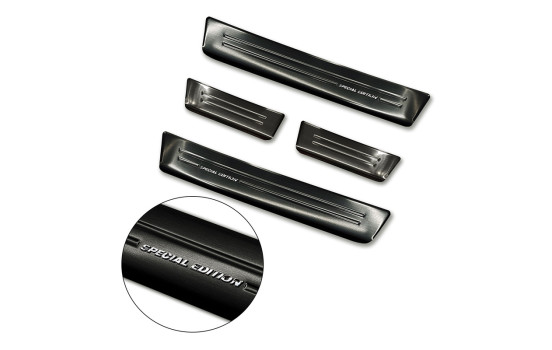 Molduras de umbral de puerta de acero inoxidable negro aptas para Opel Zafira 2012-2019 - 'Edición especial' - , Imagen 4