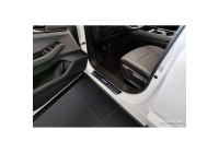 Molduras de umbral de puerta de acero inoxidable negro aptas para Renault Austral (RHN) 2022- 'Híbrido' - 2 pie