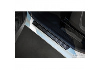 Molduras de umbral de puerta de acero inoxidable negro aptas para Renault Kangoo III Furgon 2021- - 'Edición especi