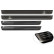 Molduras de umbral de puerta de acero inoxidable negro aptas para Skoda Kodiaq II (PS7) 2024- 'Lines' - 4 piezas, Miniatura 5