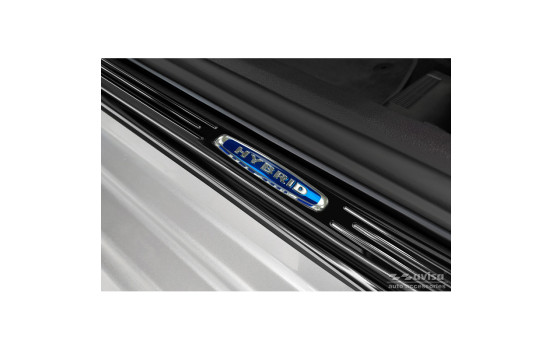 Molduras de umbral de puerta de acero inoxidable negro aptas para Skoda Octavia IV Sedán/Combi 2020- 'Híbrido', Imagen 2
