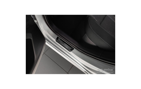 Molduras de umbral de puerta de acero inoxidable negro aptas para Skoda Octavia IV Sedán/Combi 2020- 'Híbrido', Imagen 3