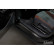 Molduras de umbral de puerta de acero inoxidable negro aptas para Volkswagen ID.4 2020- 'Lines' - 4 piezas