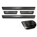 Molduras de umbral de puerta de acero inoxidable negro aptas para Volkswagen ID.4 2020- 'Lines' - 4 piezas, Miniatura 6