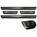 Molduras de umbral de puerta de acero inoxidable negro aptas para Volkswagen ID.5 2021- - 'Lines' - 4 piezas, Miniatura 6