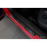 Molduras de umbral de puerta de acero inoxidable negro aptas para Volkswagen Tiguan II 2016-2020 y FL 2020- 'Híbrid, Miniatura 2