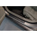 Molduras de umbral de puerta de acero inoxidable negro aptas para Volvo V90 y V90 Cross Country 2016- - 'Líneas'