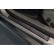 Molduras de umbral de puerta de acero inoxidable negro aptas para Volvo V90 y V90 Cross Country 2016- - 'Líneas', Miniatura 2