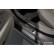 Molduras de umbral de puerta de acero inoxidable negro aptas para Volvo V90 y V90 Cross Country 2016- - 'Líneas', Miniatura 4