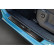 Molduras de umbral de puerta de acero inoxidable negro compatibles con Ford Tourneo Connect III 2022 - 'Exclusive Ed