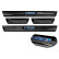 Molduras de umbral de puerta de acero inoxidable negro compatibles con Peugeot 308 III 2021 - 'Híbrido' - 4 pie, Miniatura 5