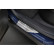 Molduras de umbral de puerta de acero inoxidable para Lexus RX V 2022 - 'Lines' - 4 piezas, Miniatura 4