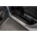 Molduras de umbral de puerta de acero inoxidable plateadas aptas para Nissan Qashqai III 2021- - 'Edición especial&