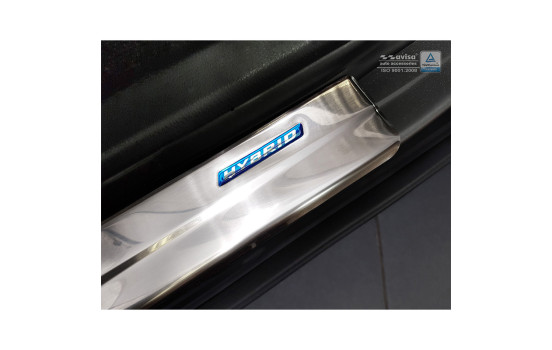 Molduras de umbral de puerta de acero inoxidable Toyota C-HR 2016- - 'Híbrido' - 4 piezas, Imagen 4