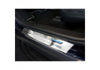 Molduras de umbral de puerta de acero inoxidable Toyota RAV4 (5.ª generación) 2018- - 'Híbrido' - 4 piezas