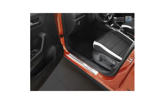 Molduras de umbral de puerta de acero inoxidable Volkswagen T-Roc 2017- - 'Sportline' - 4 piezas, Imagen 2