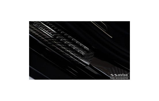 Molduras de umbral de puerta de carbono negro 3D compatibles con Volkswagen Tiguan II 2016-/Arteon 2017-/Passat Sedan y , Imagen 3
