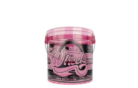 Cubo con ruedas 13L Transparente