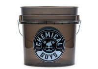 Cubo para detalles de alta resistencia Chemical Guys, color negro ahumado, 16 litros