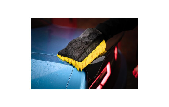 Guante de lavado de microfibra Nuke Guys 3 Way Wonder amarillo, Imagen 3