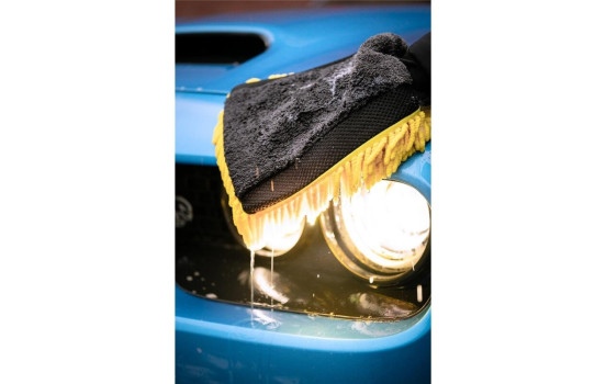 Guante de lavado de microfibra Nuke Guys 3 Way Wonder amarillo, Imagen 2