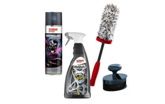 Kit de limpieza de ruedas y neumáticos Sonax