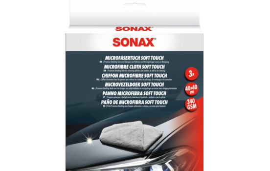SONAX microfibra tacto suave 3 piezas, Imagen 2