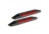 Juego de tiras para puerta Carpoint negras, 2 piezas, 140 mm