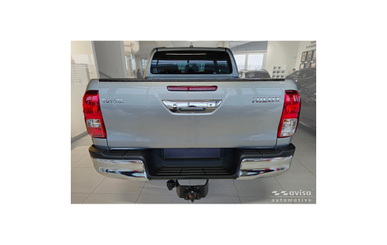 Moldura de aluminio para portón trasero de camioneta compatible con Toyota Hilux VIII Facelift 2020-, Imagen 2