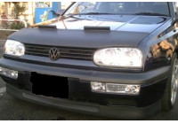 Protección contra impactos de piedras en el capó del Volkswagen Golf III 1992-1997+ Cabrio III/IV, color negro