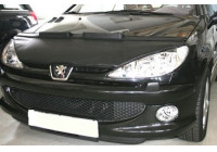 Protección del capó contra impactos de piedras Peugeot 206 1999-2005 negra