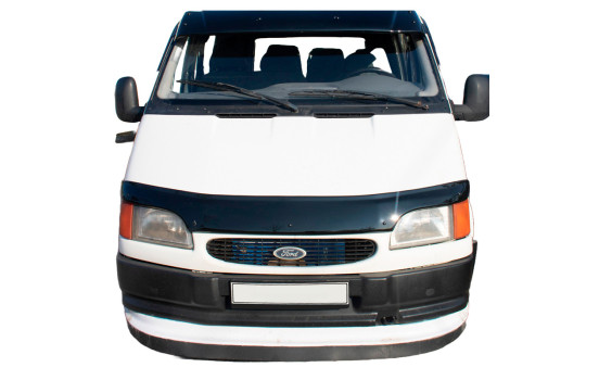 Protector de capó unidireccional (antigravilla) compatible con Ford Transit MK5 1993-2002 - Negro brillante, Imagen 2