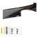 Protector de capó unidireccional (antigravilla) compatible con Renault Clio D 2012-2019 - Negro brillante, Miniatura 5