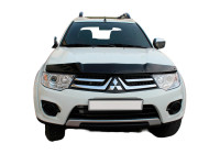 Protector de capó unidireccional (antigravilla) Mitsubishi L200 Triton 4 (2007-2014) - Negro brillante