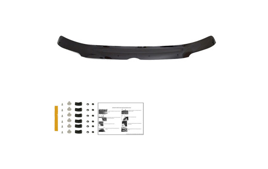 Protector de capó unidireccional (antigravilla) Volkswagen Transporter T5 2003-2009 - Negro brillante, Imagen 3