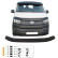Protector de capó unidireccional (antigravilla) Volkswagen Transporter T6/T6.1 2015-2022 - Negro brillante, Miniatura 2