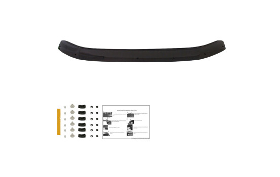 Protector de capó unidireccional (antigravilla) Volkswagen Transporter T6/T6.1 2015-2022 - Negro brillante, Imagen 3