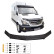Protector de capó unidireccional (protección contra impactos de piedras) adecuado para Mercedes Sprinter W906 Facelift, Miniatura 2