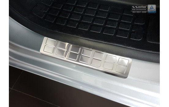 Molduras de entrada frontal de acero inoxidable Puertas delanteras de 2 piezas, Imagen 2