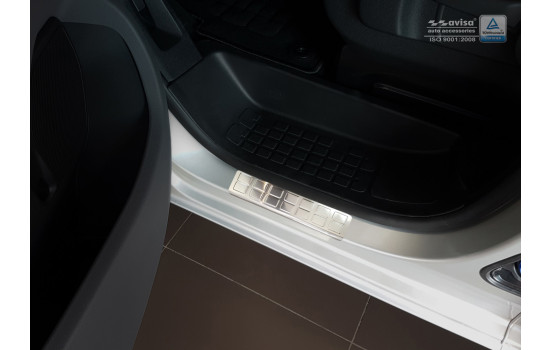 Molduras de entrada frontal de acero inoxidable Puertas delanteras de 2 piezas, Imagen 3